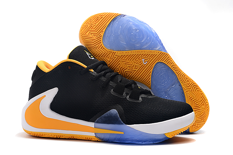 Nike Zoom Freak 1 Black Yellow White Blue Shoes